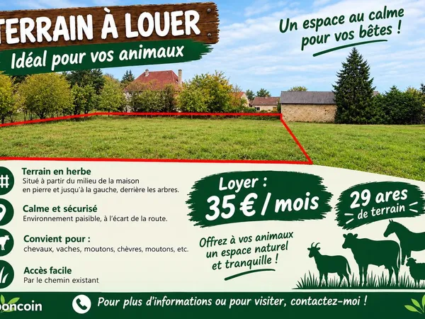 Terrain à louer