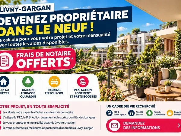 Appartement - 1 pièce - PRIX ATTRACTIFS À LIVRY-GARGAN