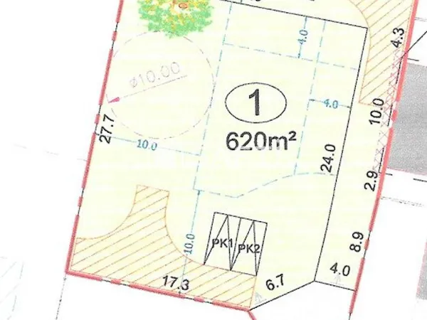 Terrain St Médard en Jalles - Un emplacement priviligié à deux pas du centre