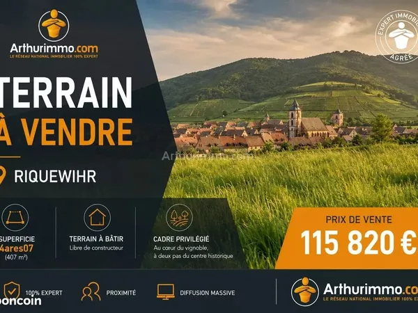 Terrain 407 m² Riquewihr