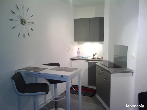 Grand F1 meublé de 28 m², proche Fac des Cézeaux et CHU