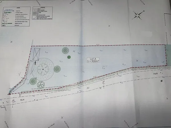 Terrain en individuel 900 m²