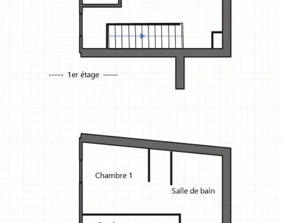 Maison de village rénovée 45m² - plein centre - terrasse - charges très faibles - particulier à part