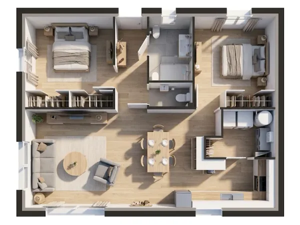 Maison neuve 3 pièces 65 m²