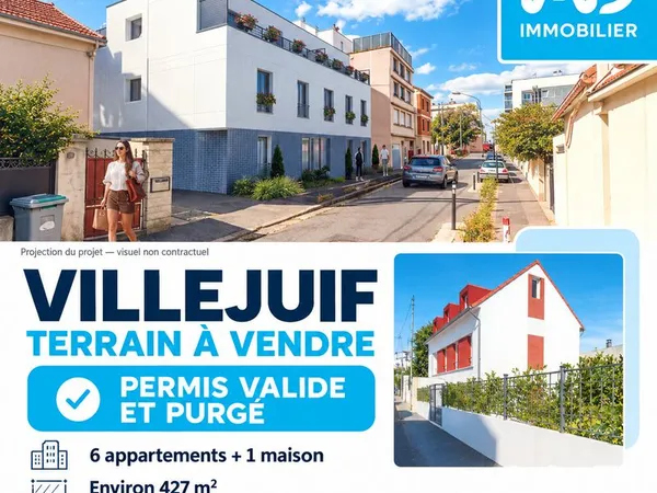 Terrain 647 m² Villejuif