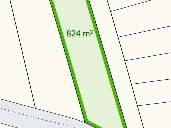 Terrain 824 m²