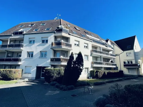 Wolfisheim - T2 meublé avec balcon, parking et cave