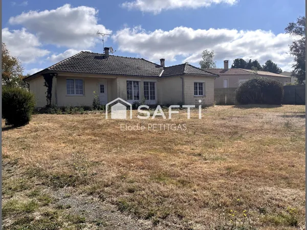 Charmante maison 3/4 chambre sur terrain de 2357m2