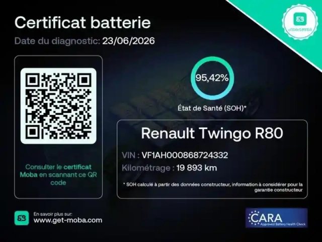Renault Twingo e-tech electric intens r80 achat intégral - 21my — photo 2