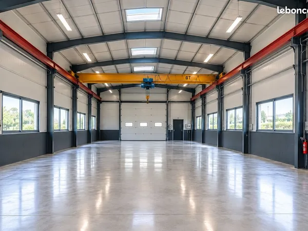 ATELIER 400 m² - PONT ROULANT 6T - MÉCANIQUE AGRICOLE - BIESLES