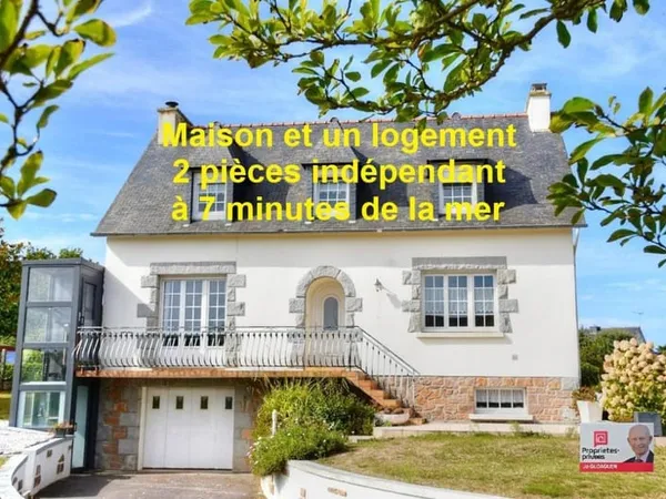 Maison et logement T2 indépendant à 7 mn de la mer