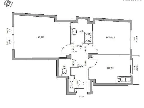 Appartement T2 - 48 m2
