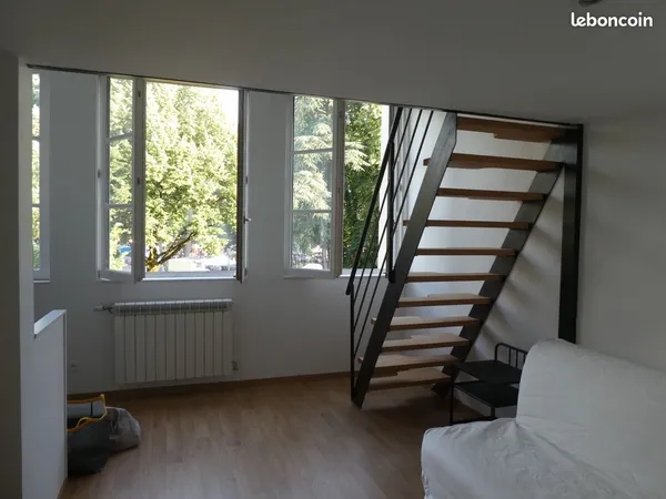T2 meublé, 34m2, duplex, face au parc du Vernay