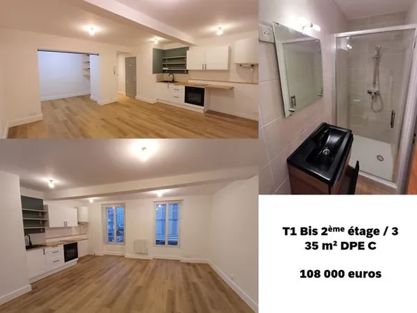 Trois Appartements (2 T1 bis et 1 T2) rénovés, Hypercentre Villefranche