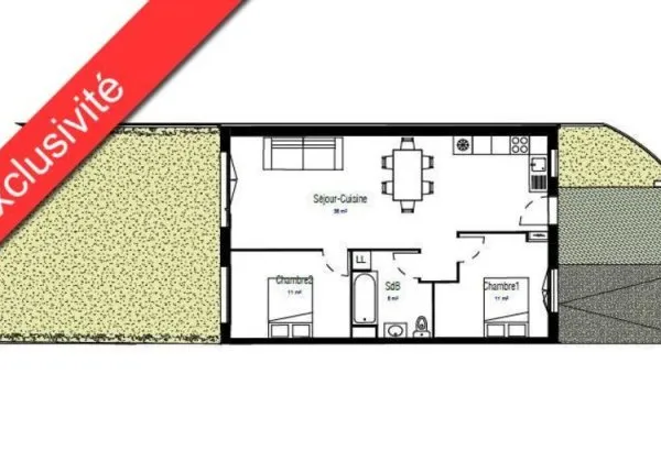 Maison Vente Beauvois-en-Cambrésis 3p 64m² 198625€