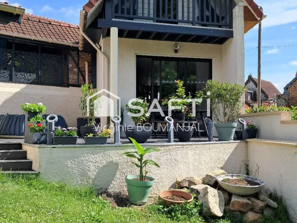 Maison de 130m2 3/4 chambres avec jardin clos et 2 garages