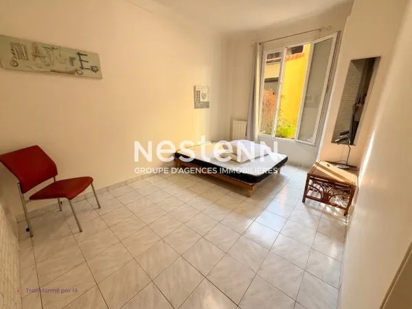 APPARTEMENT A LOUER : NICE PORT - RIQUIER - STUDIO MEUBLE - BALCONET