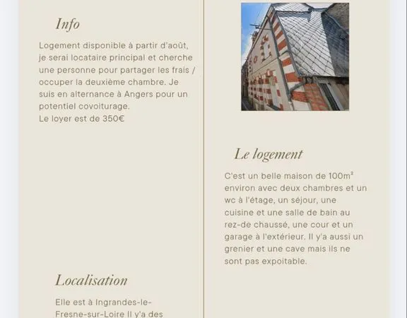 Sous location pour une colocation