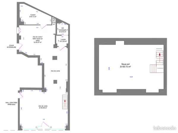 Boutique 117 m² PARIS
