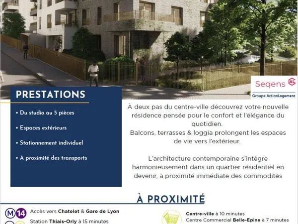 Appartement 1 pièce 29 m²