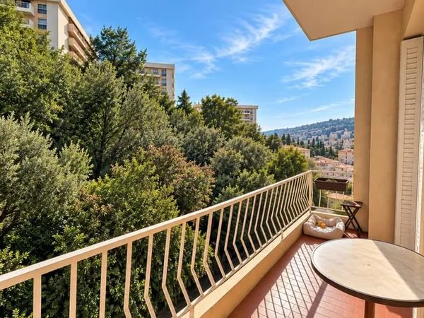 CIMIEZ - 3 PIECES BALCON ET PARKING