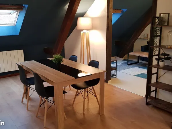 Très beau T2 MEUBLÉ type LOFT à louer au centre de Belfort proche GE, Alstom, UTBM, ESTA, IUT, CERP 