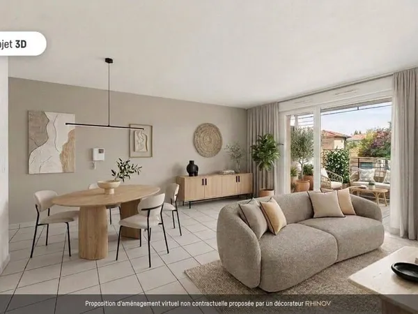 Appartement 3 pièces 60 m²