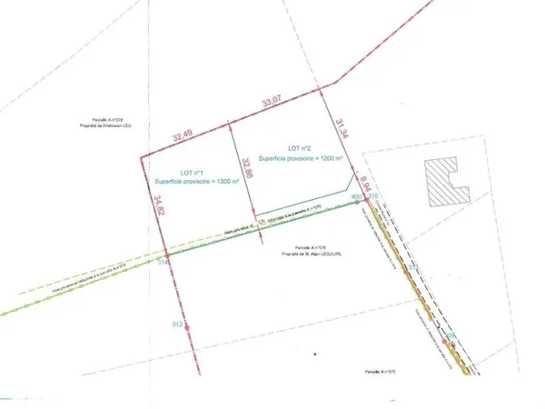 Terrain 1200 m²