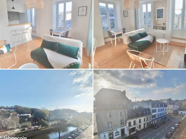 T2 meublé 40 m² - Quimper rue Aristide Briand - Disponible immédiatement
