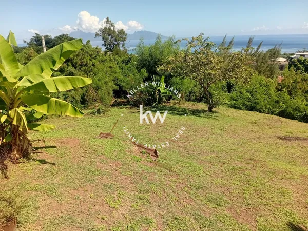 Terrain d'exception sur les hauteurs de Pamatai
