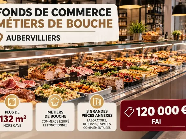 FOND DE COMMERCE DE BOUCHE FAIBLE LOYER