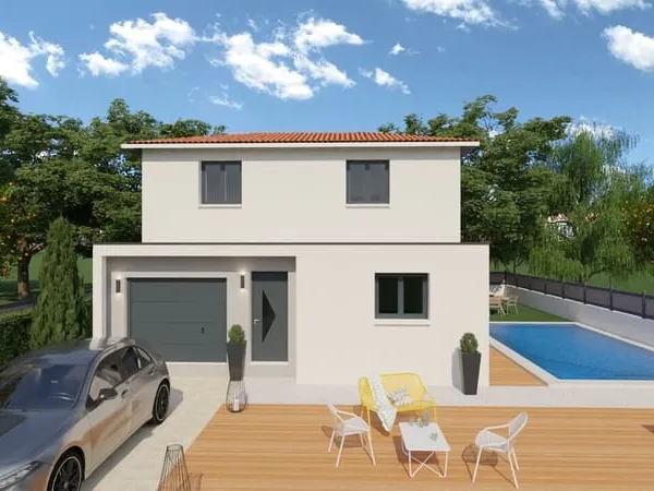 A Elne, Villa T4 de 100m² avec garage et jardin en 3 Faces