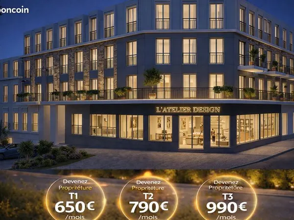 Appartement - 1 pièce - À Partir de 650 EUROS/Mois