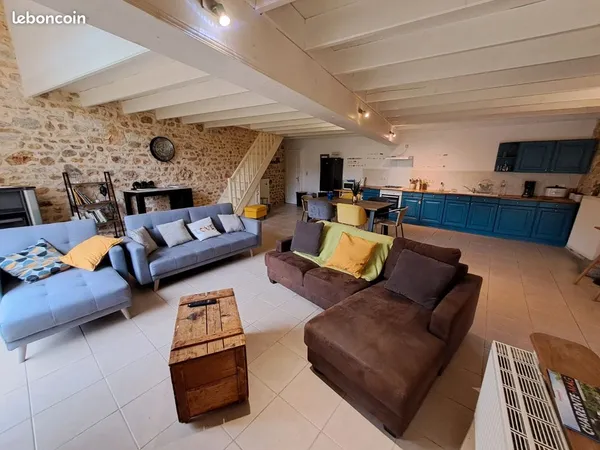 Gîte entier de 3 chambres ou location de 2 chambres - jardin privatif