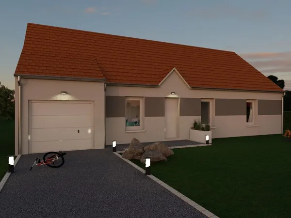 Terrain + maison 106 m²