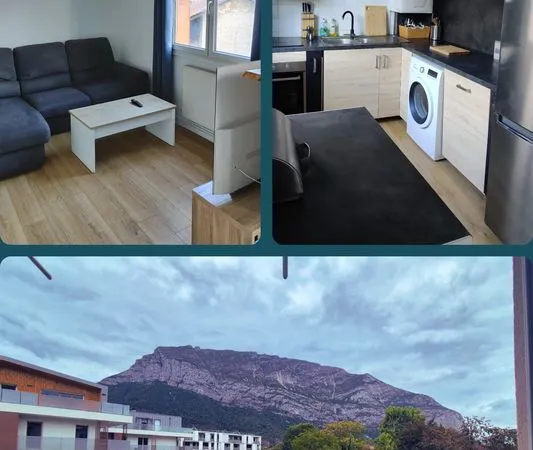 T3 meublé 64 m² avec balcon et vue montagne + cave - Saint-Égrève