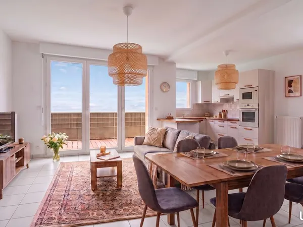 Appartement 3pièces en duplex de 74 m² meublé