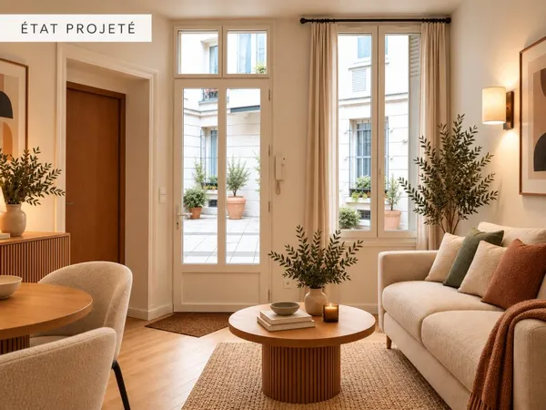 Paris 18e - Grandes Carrières - 2 pièces de 32 m²