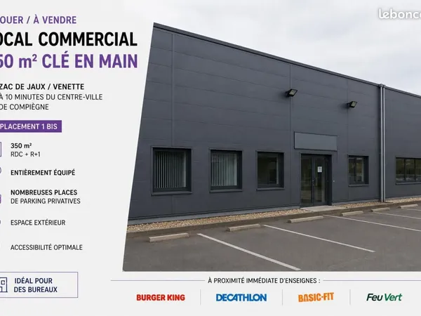 Local bureaux 350 m²