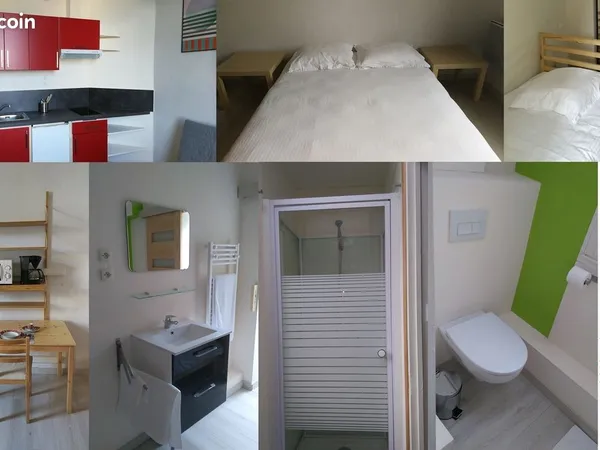 Studio meublé 27m² à louer