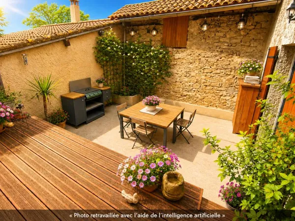 BEDARRIDES: MAISON 2 CHAMBRES AVEC EXTERIEUR ET GRAND GARAGE