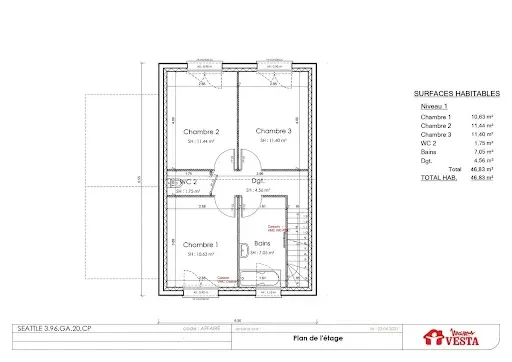 Maison neuve 5 pièces 96 m²
