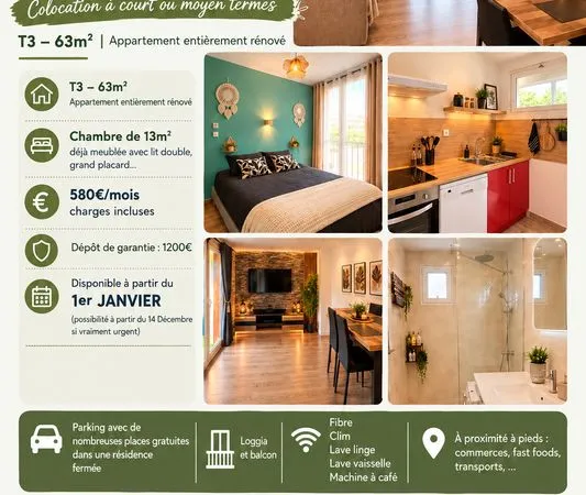 Colocation T3 Salon de Provence