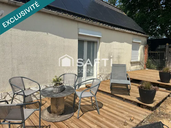 Plain pied avec terrasse et jardin