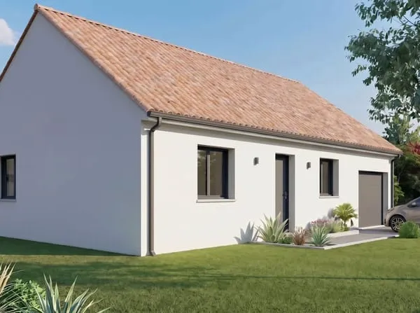 Projet de construction d'une maison 74.99 m² avec terrain à GENOUILLAC (23)