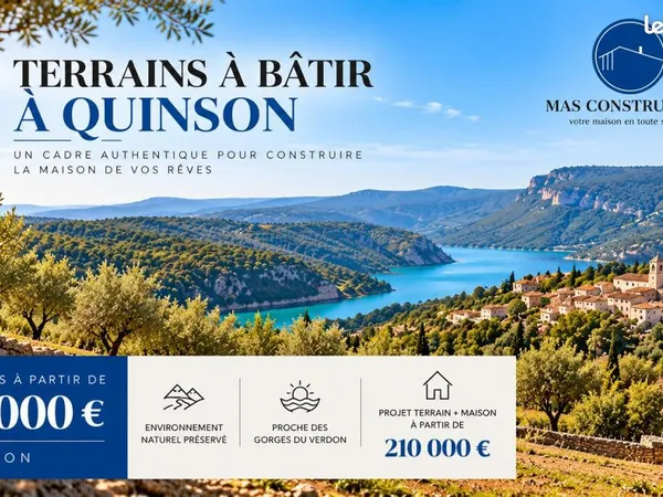 Terrain 980 m² Quinson