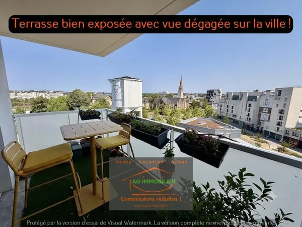T4 en étage élevé avec ascenseur SAINT-HELIER avec balcon et