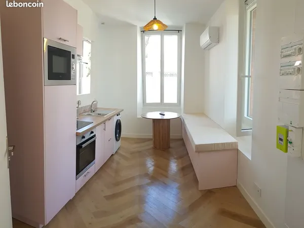 À louer - T1 bis climatisé avec jardin commun