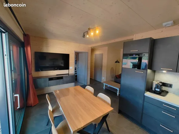 Location T2 meublé neuf - 46 m² - Terrasse, garage, cave et parking - Villers-le-Lac