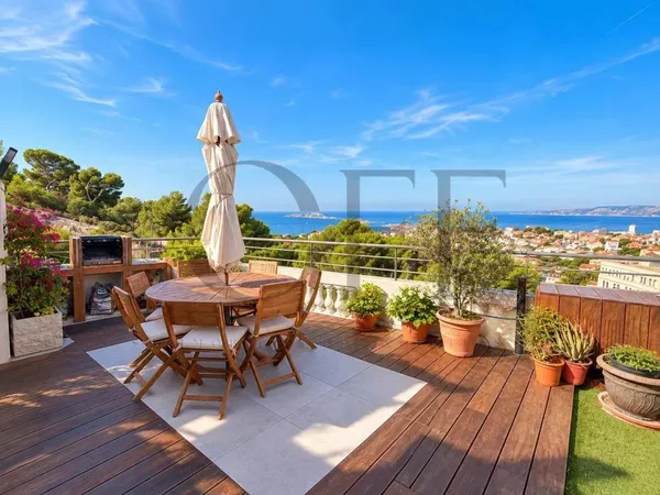 Vends duplex/triplex - 77 m² - 3 pièces, 2 chambres - Marseille 7Ème 13007